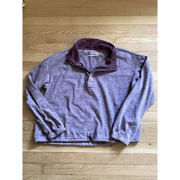 Avalanche Tops - Avalanche Cropped Half Zip Pullover - Size Large